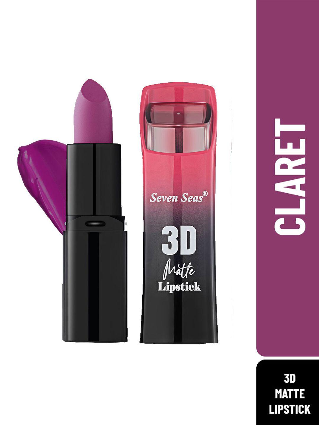 seven seas purple claret 3d matte full coverage lipstick