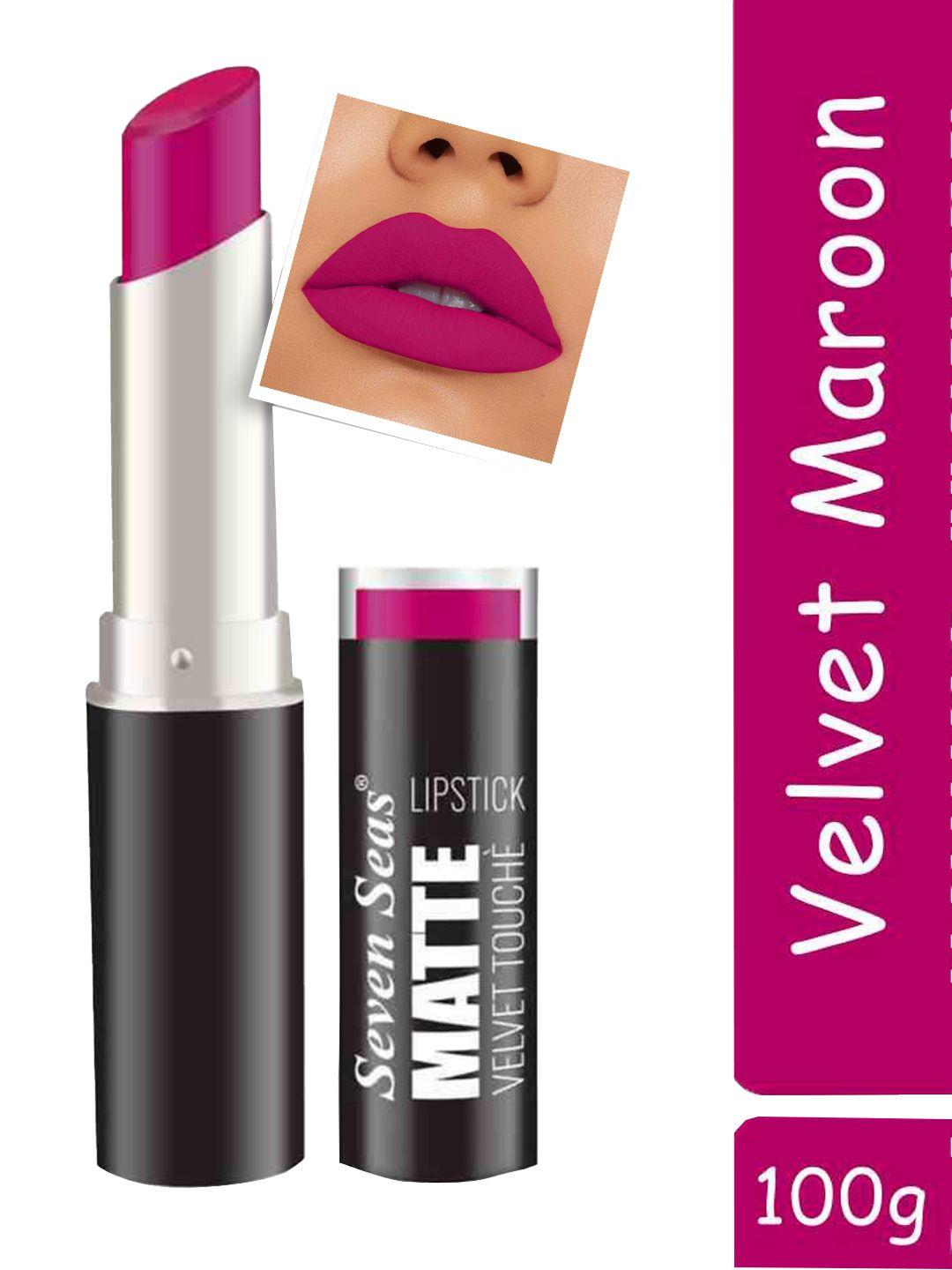 seven seas matte velvet touch lipstick - velvet maroon