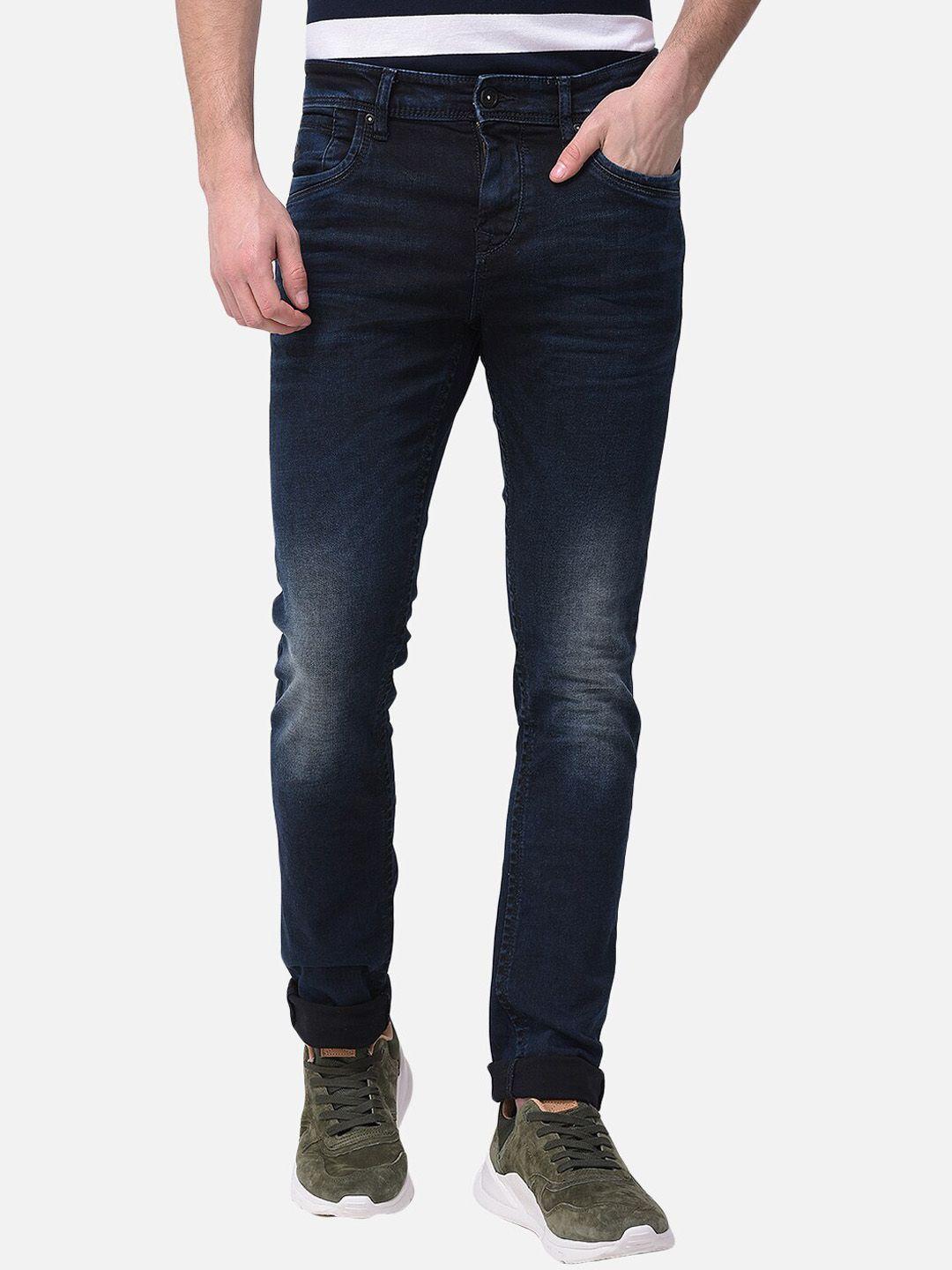 woodland men blue slim fit stretchable jeans