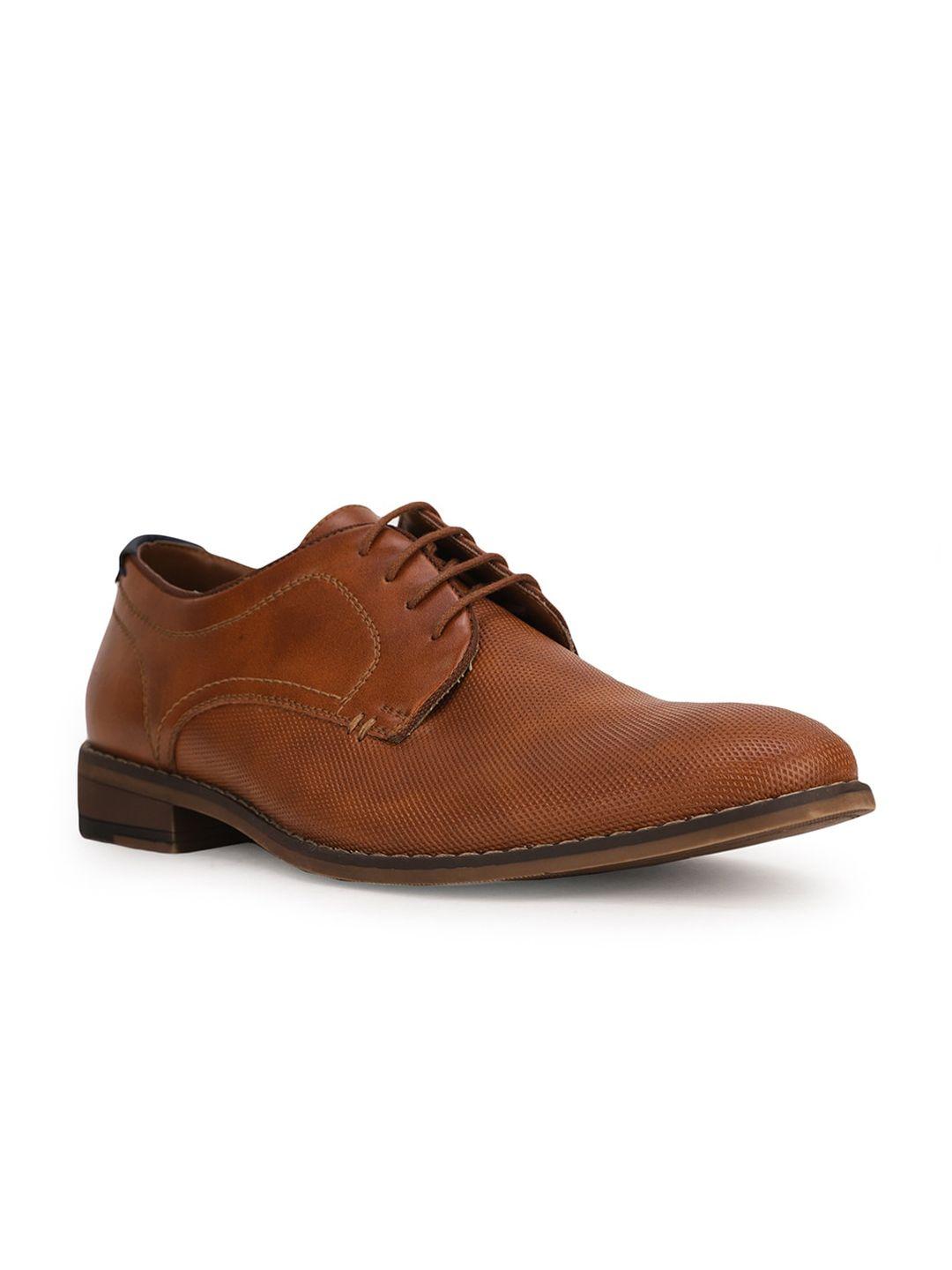 bata men brown pu derbys