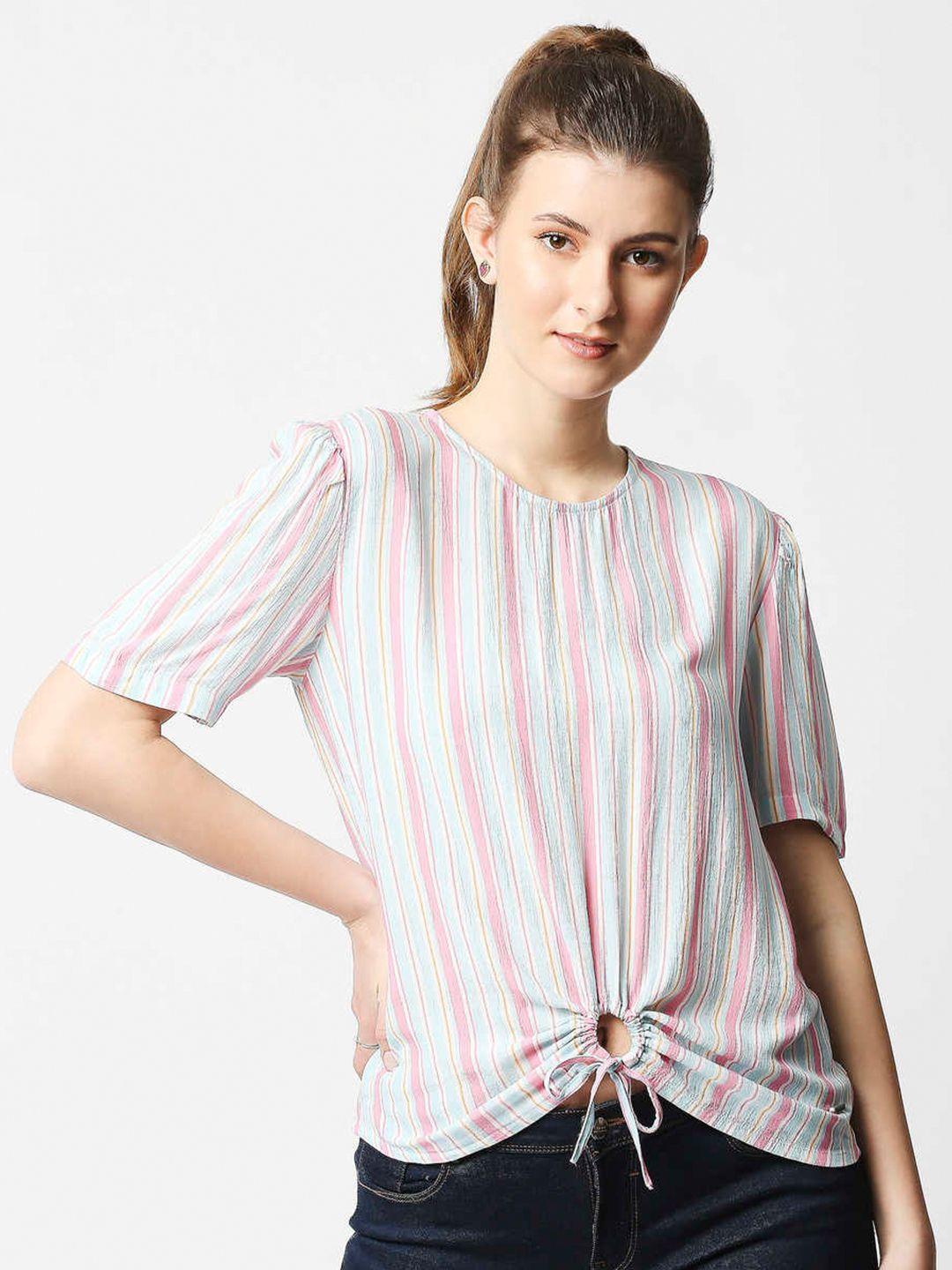 pepe jeans multicoloured striped top