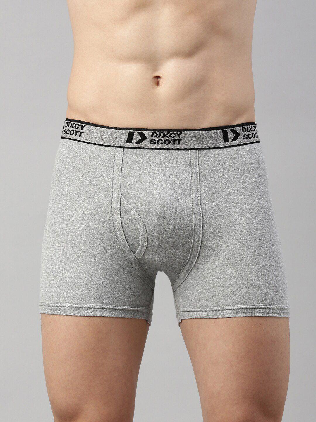 dixcy scott men grey melange trunk - dso-titan trunk-p1