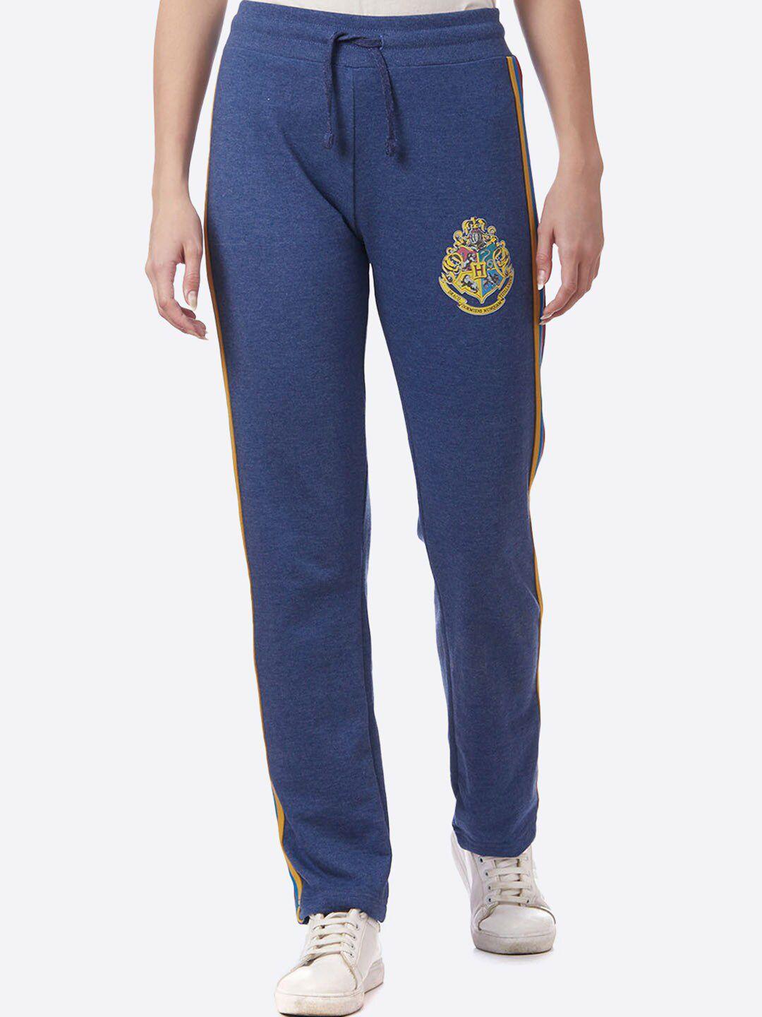 free authority women blue harry potter featured cotton track pant