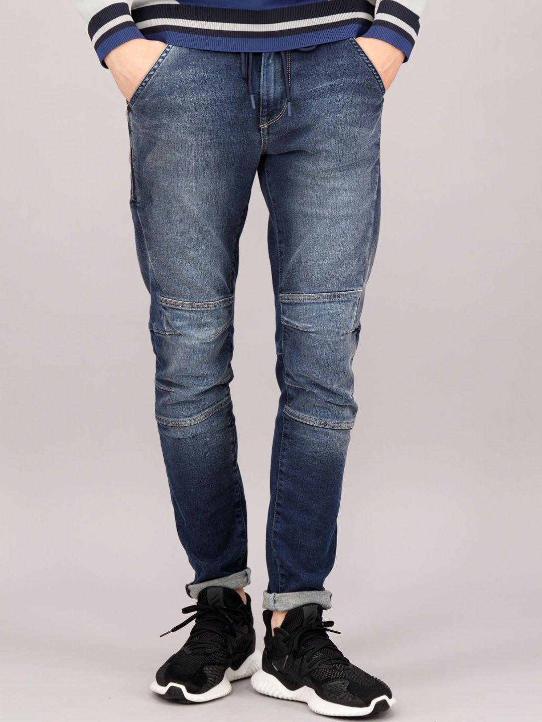 freesoul men blue jogger stretchable jeans