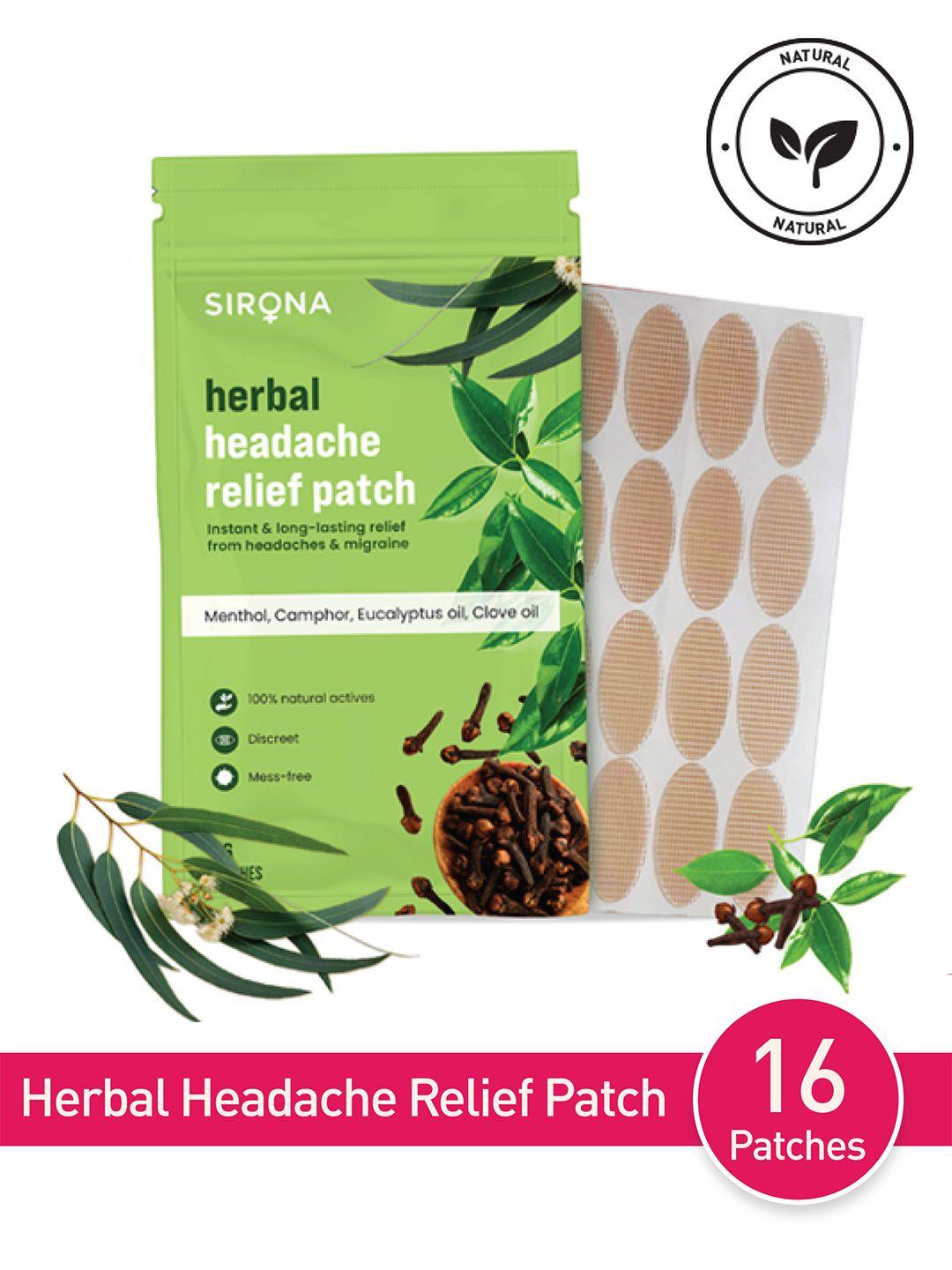 sirona herbal headache relief patches -16 patches