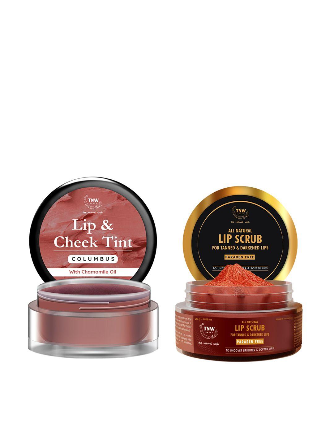 tnw the natural wash combo of columbus lip tint & lip scrub (5g + 25g)