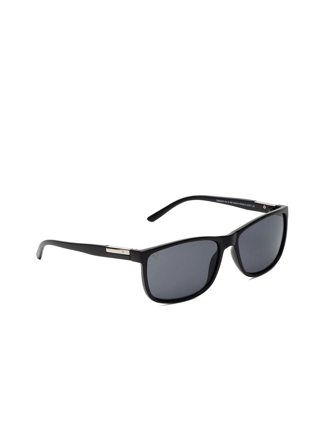 sunnies unisex grey lens & black rectangle sunglasses sunnies-011-c3