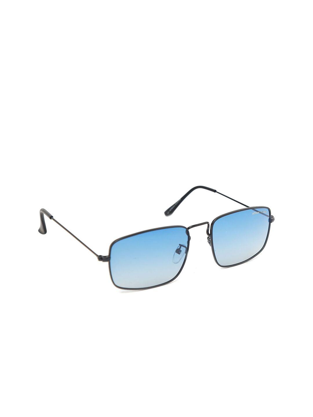 micelo martin men blue polarised uv protected square sunglasses