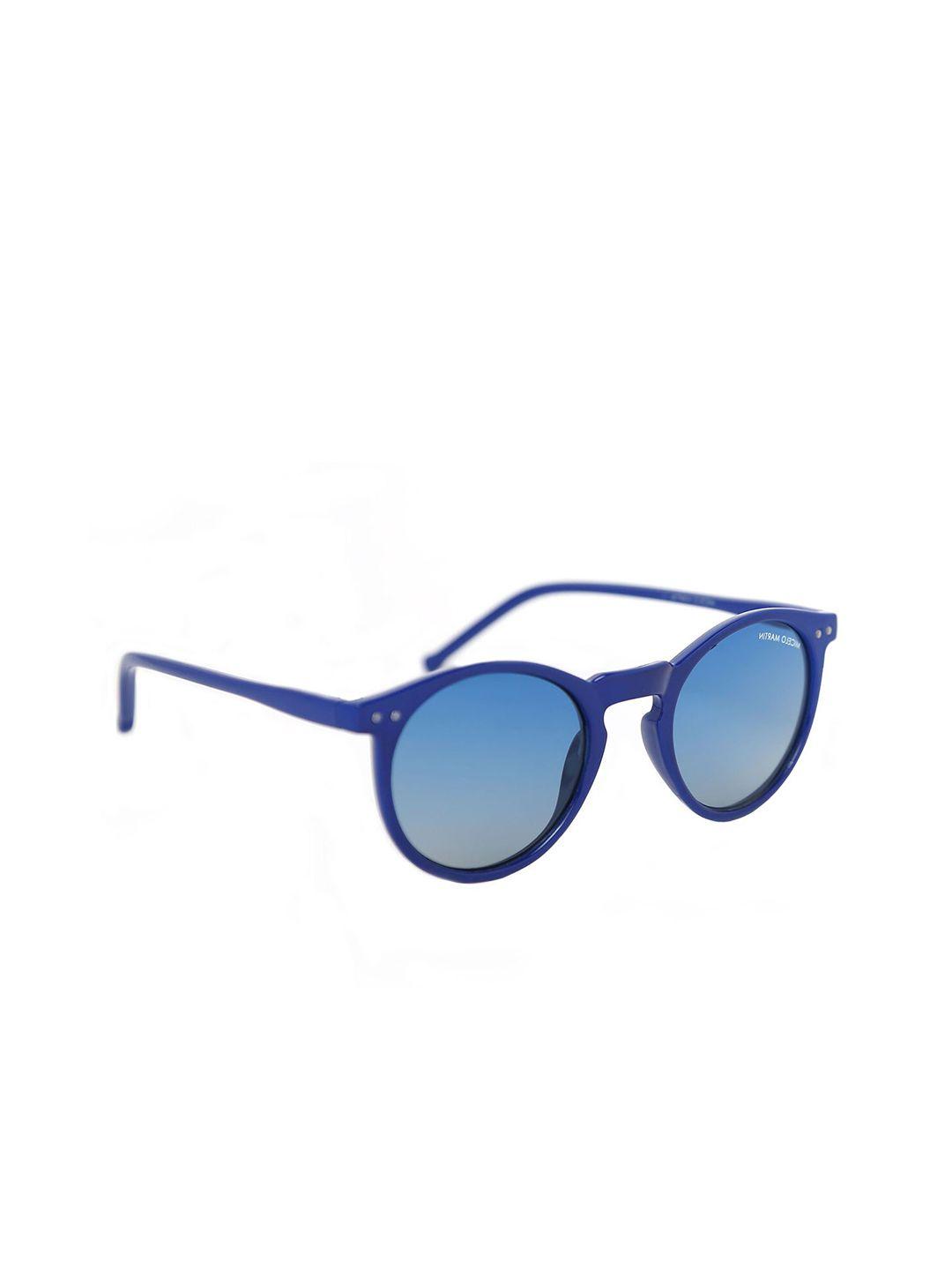 micelo martin women blue lens & blue round sunglasses with uv protected lens mm2004 c8