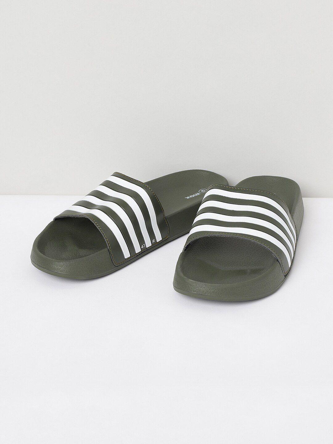 max men green striped sliders