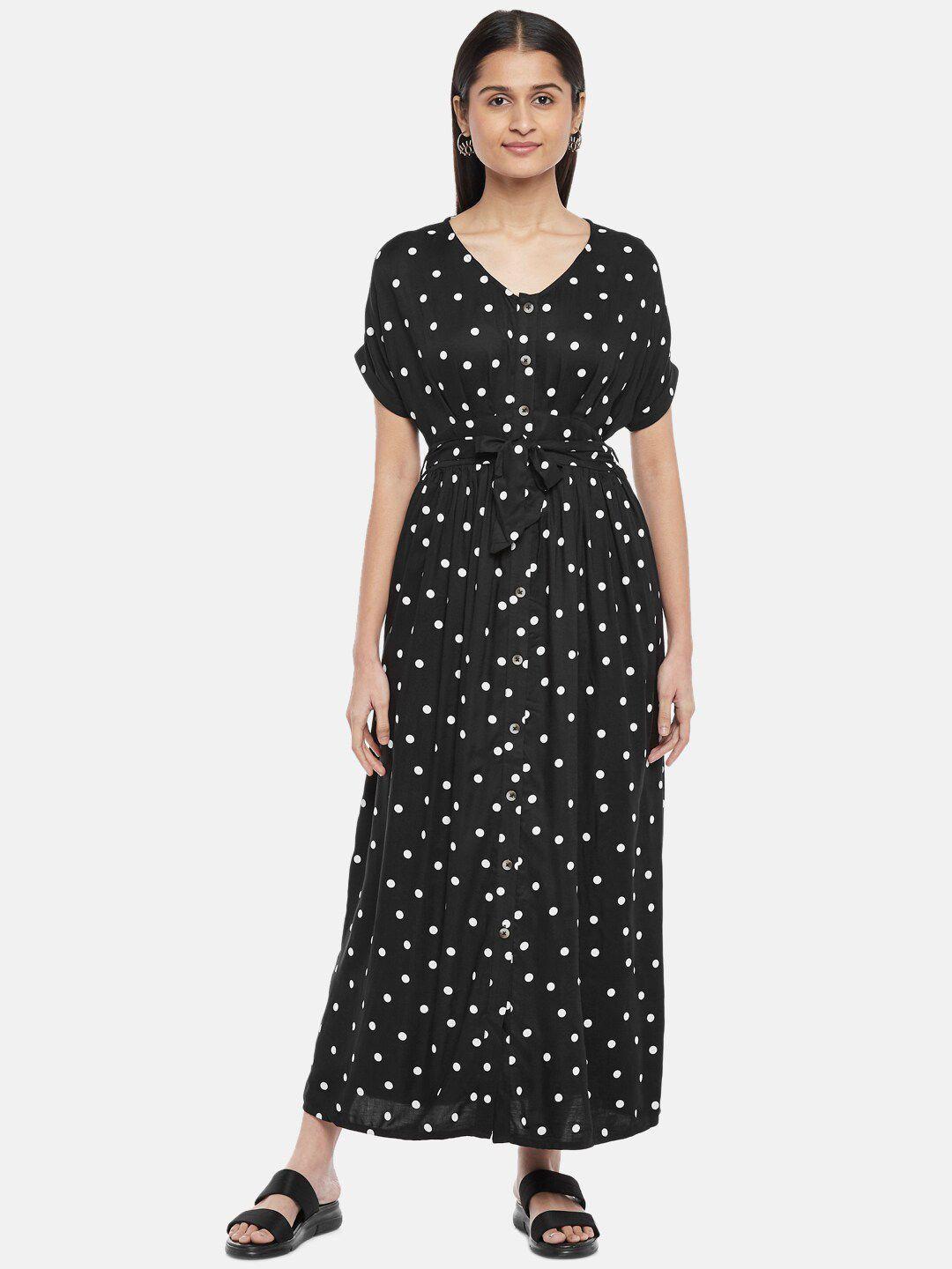 honey by pantaloons black maxi dress