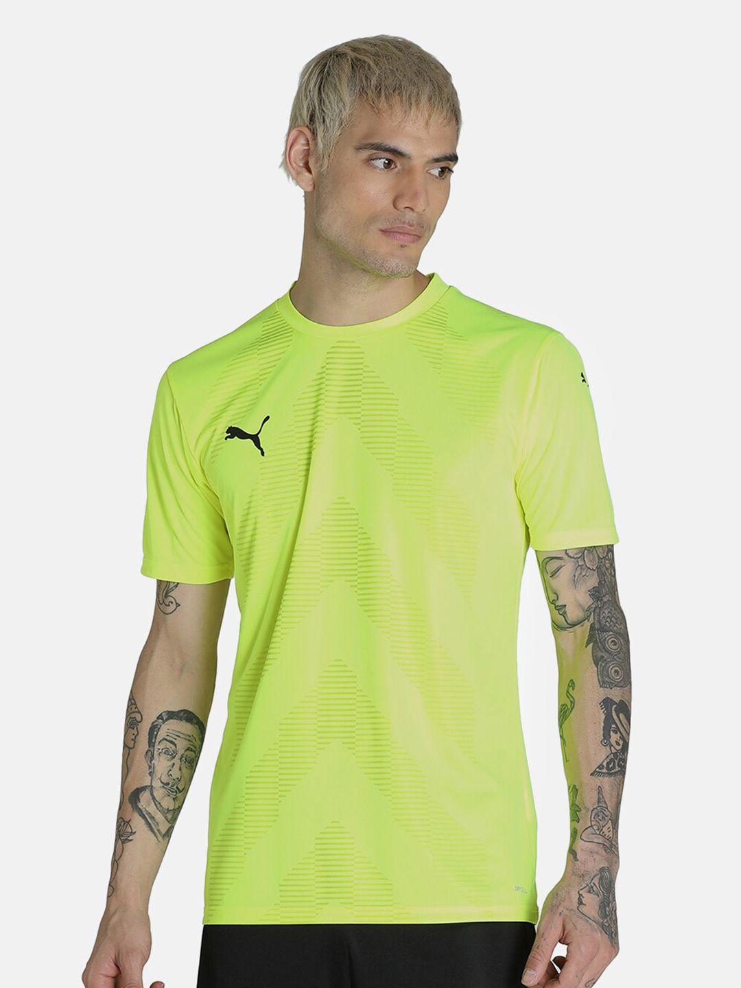 puma men yellow sustainable t-shirt