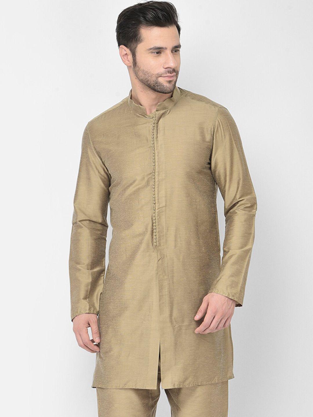 deyann men brown kurta with trouser set