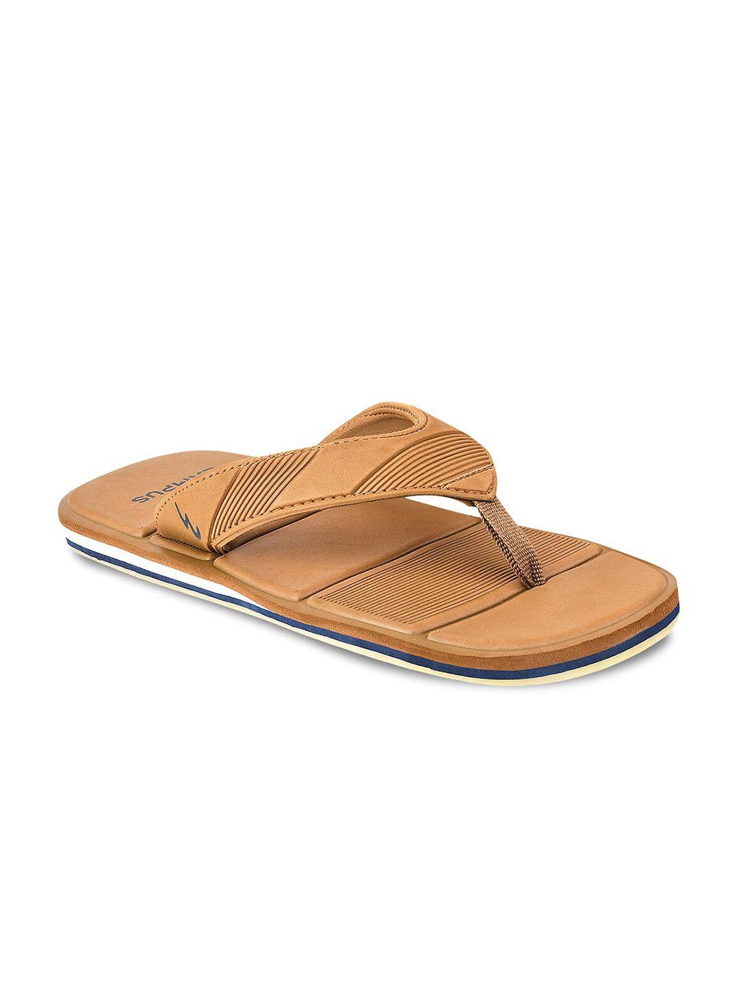 campus men tan thong flip-flops