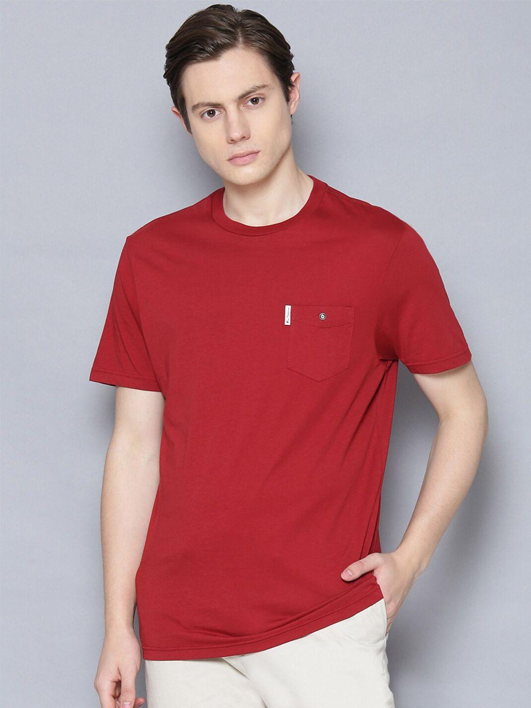 ben sherman men red t-shirt