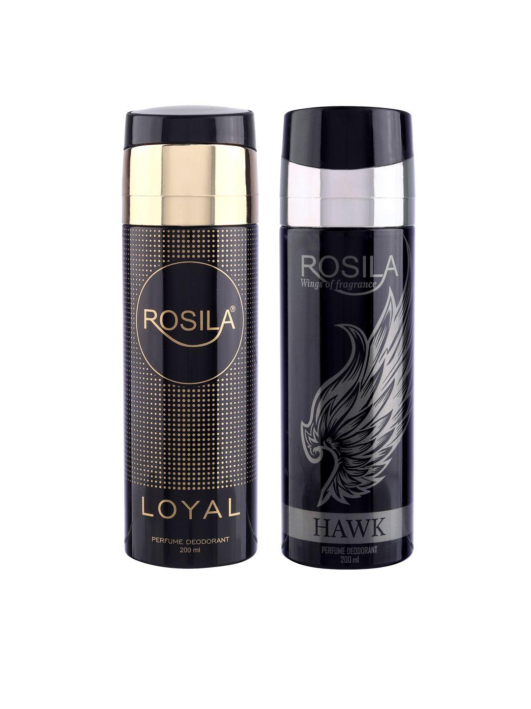 rosila set of loyal & hawk perfume deodorant body spray 200 ml each