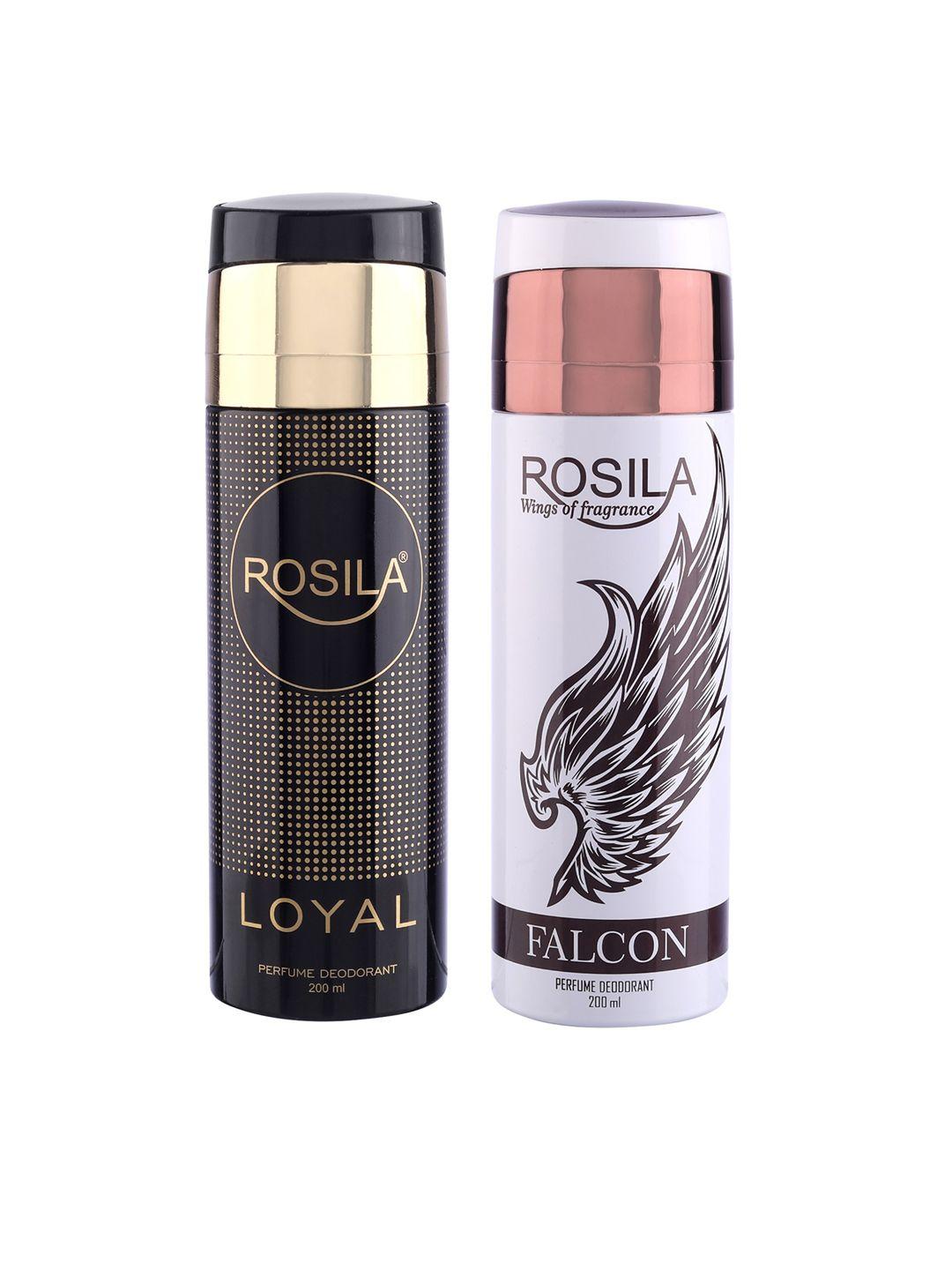 rosila set of loyal & falcon perfume deodorant body spray 200 ml each