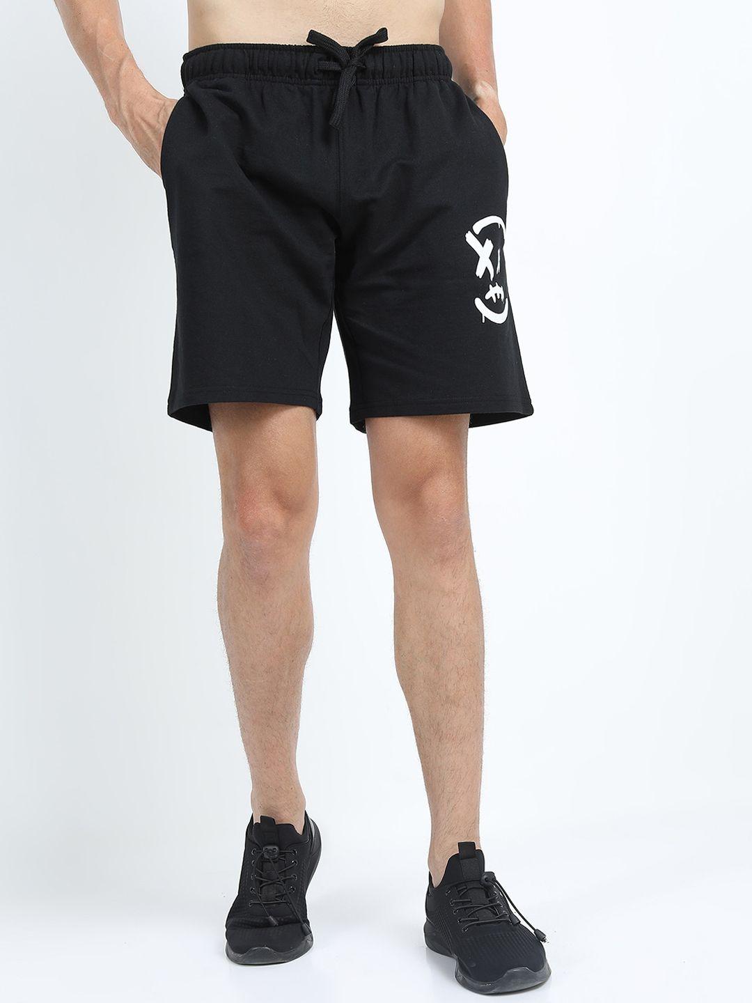 highlander men black cotton shorts