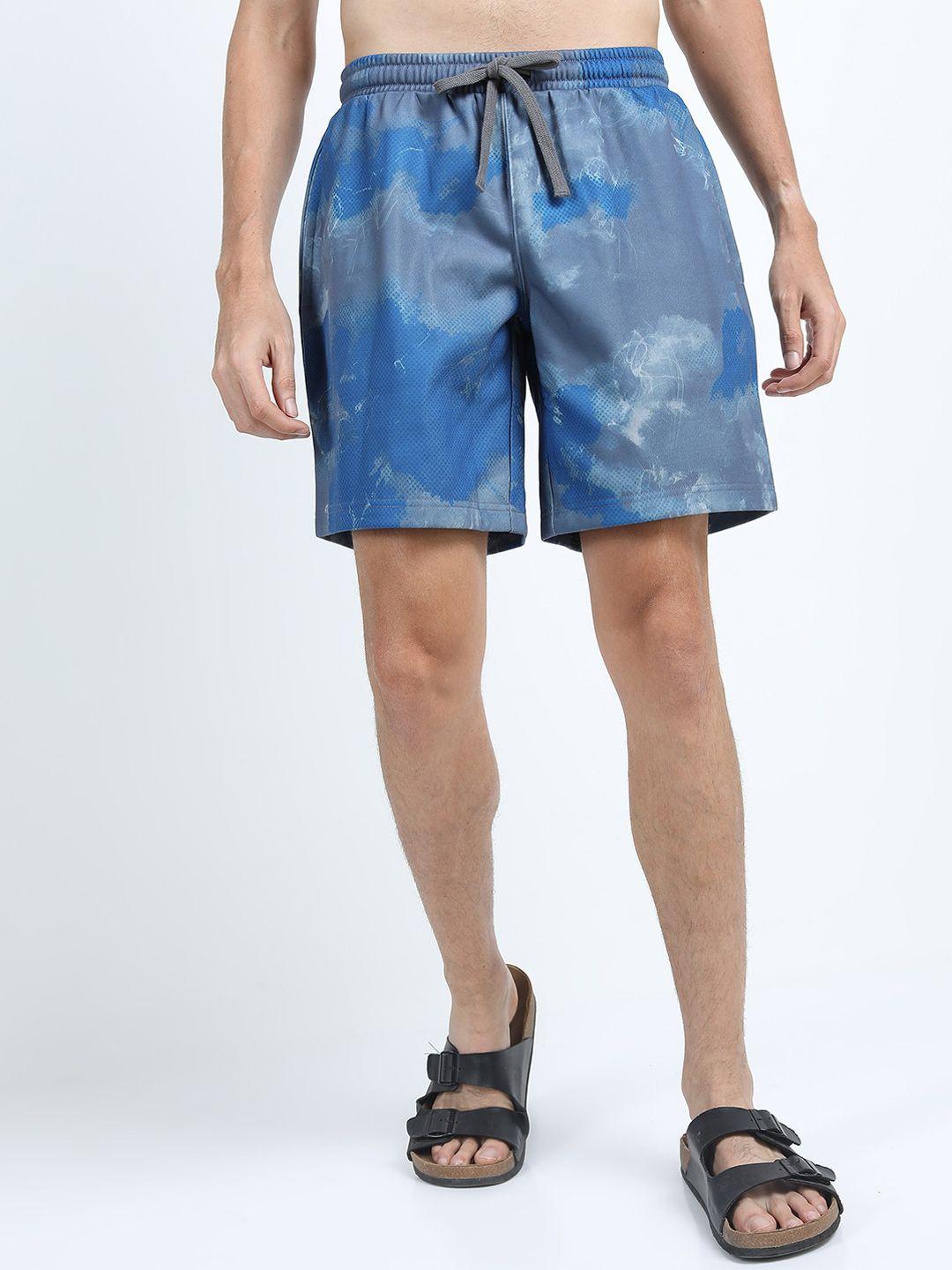 highlander men grey printed shorts