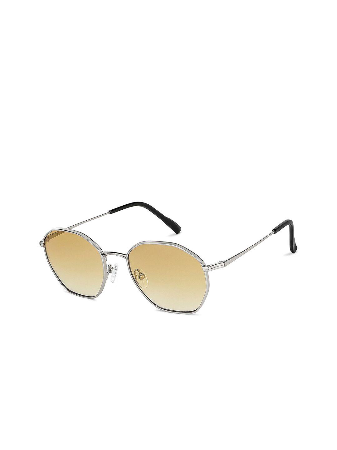 john jacobs brown lens & silver-toned sunglasses with uv protected lens 148409