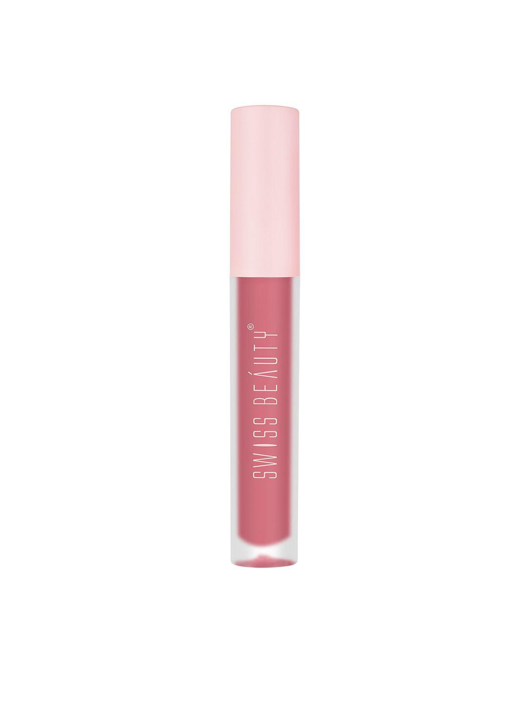 swiss beauty super matte liquid lipstick 3.5 ml - pin up peach