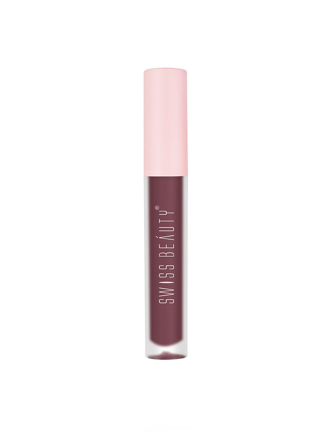 swiss beauty super matte liquid lipstick 3.5 ml - stay the night