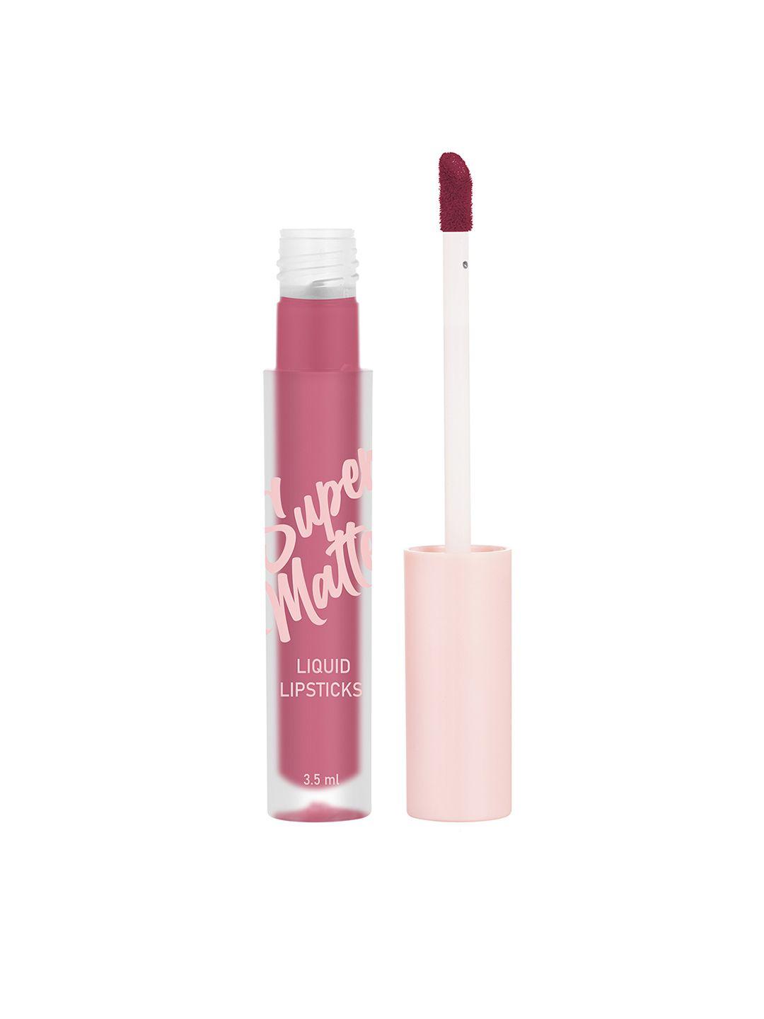 swiss beauty super matte liquid lipstick 3.5 ml - soft rose