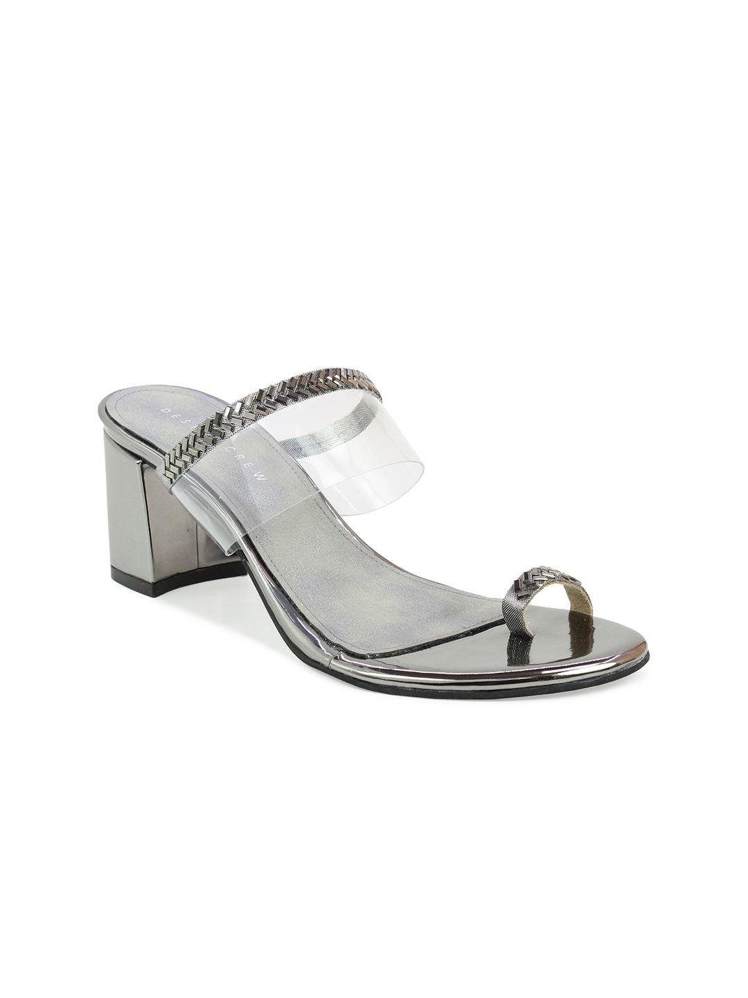 design crew grey block heel