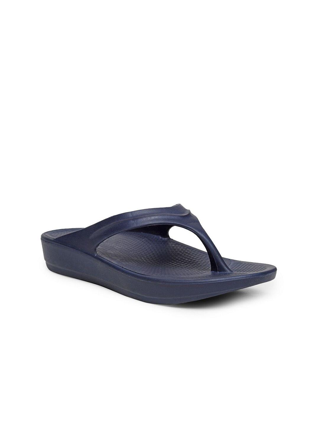 da naturo italy women navy blue rubber thong flip-flops