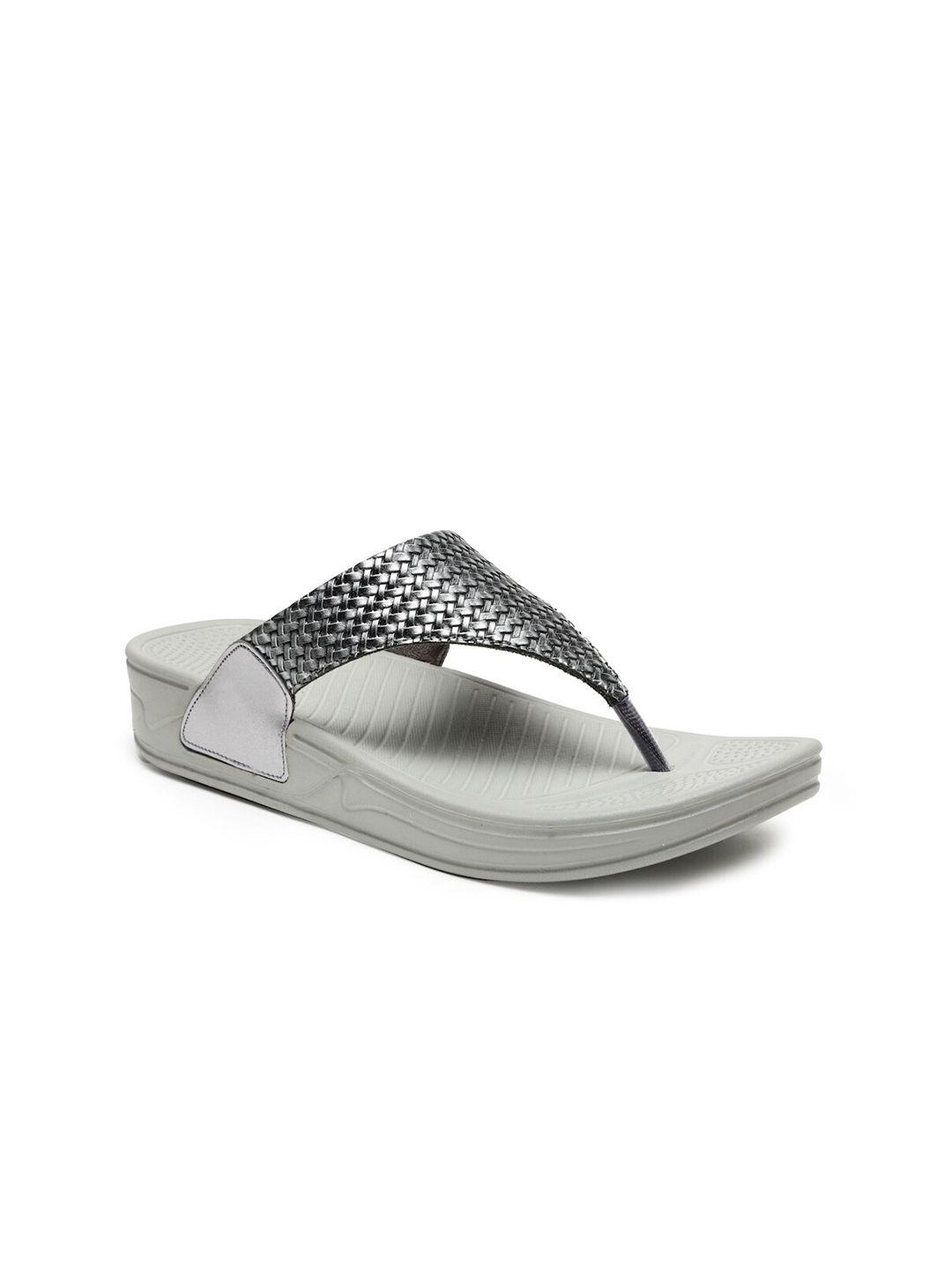 da naturo italy grey printed thong flip-flops