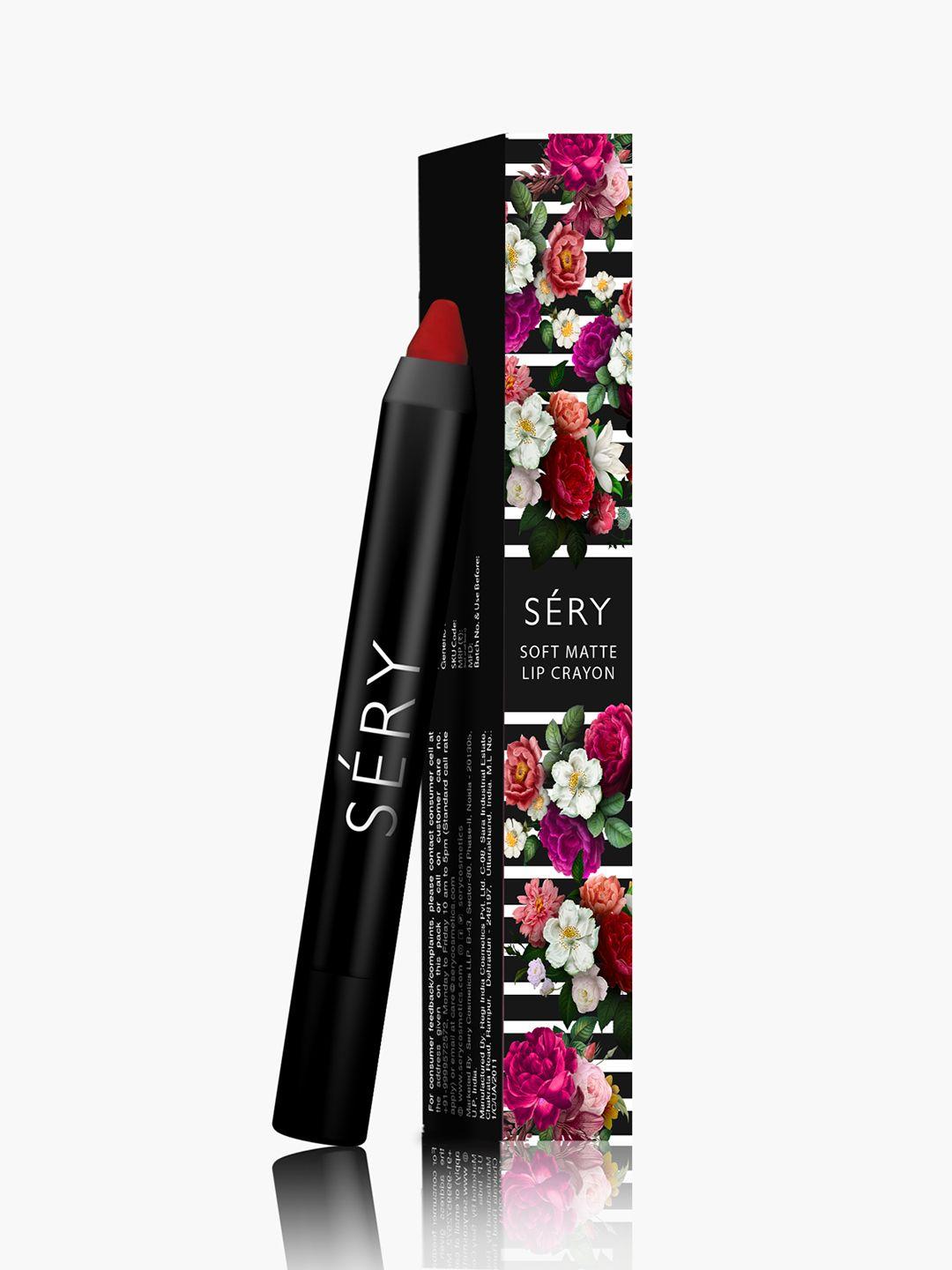 sery soft matte long-lasting transfer-proof lip crayon 2.4 g - always brown