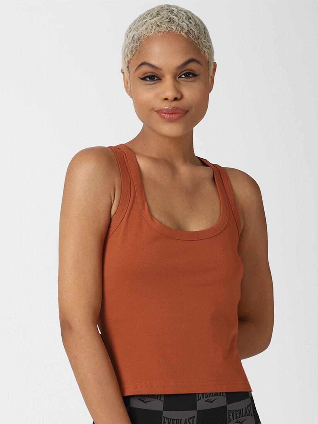 forever 21 orange tank top