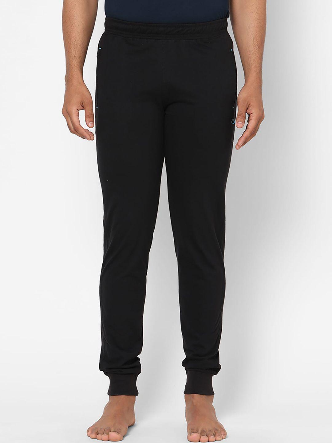 sweet dreams men black solid lounge pants