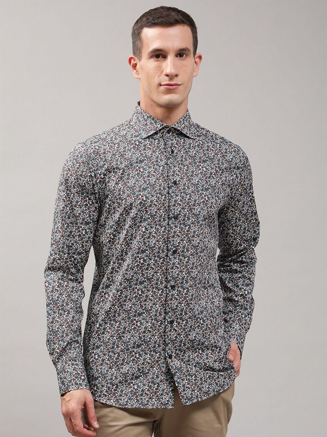 matinique men blue printed casual shirt