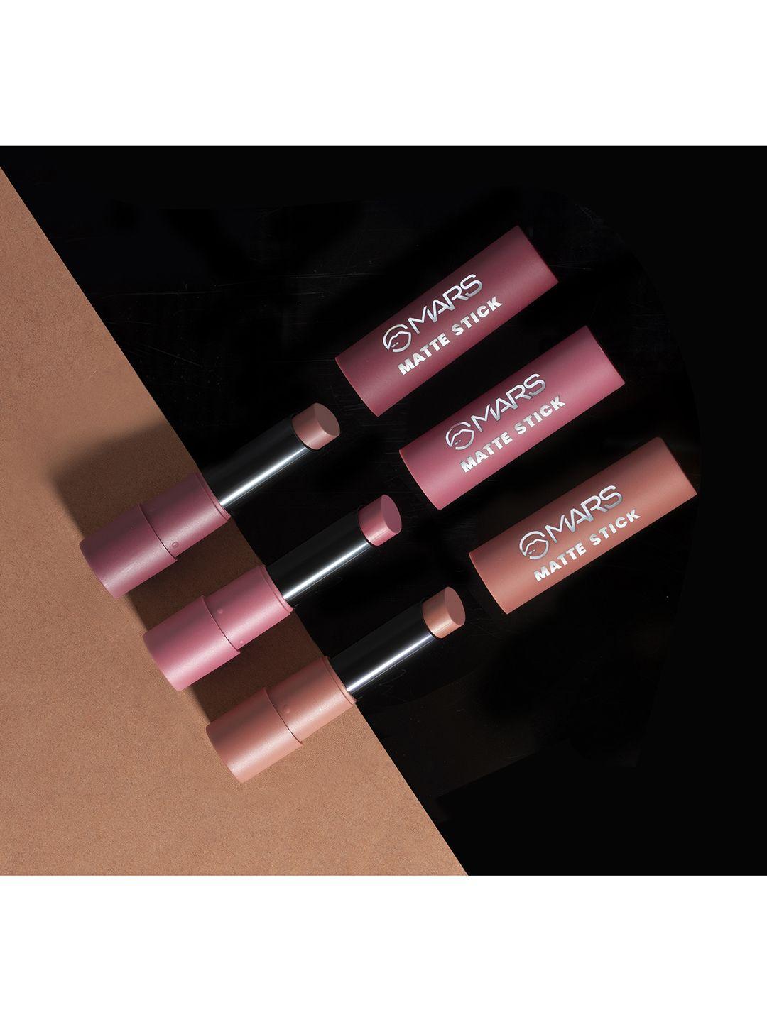 mars set of 3 matte lipsticks box - peaches and nudes 02