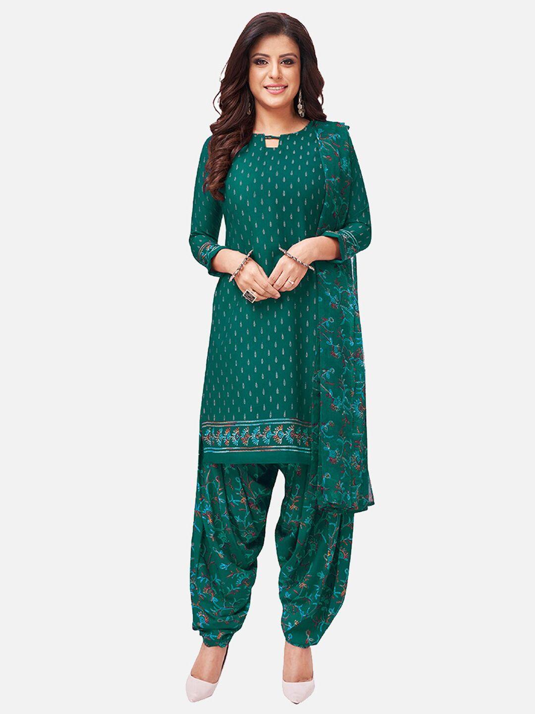 salwar studio women green dress material