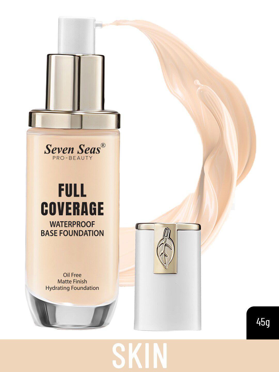 seven seas full coverage waterproof matte finish base foundation - skin