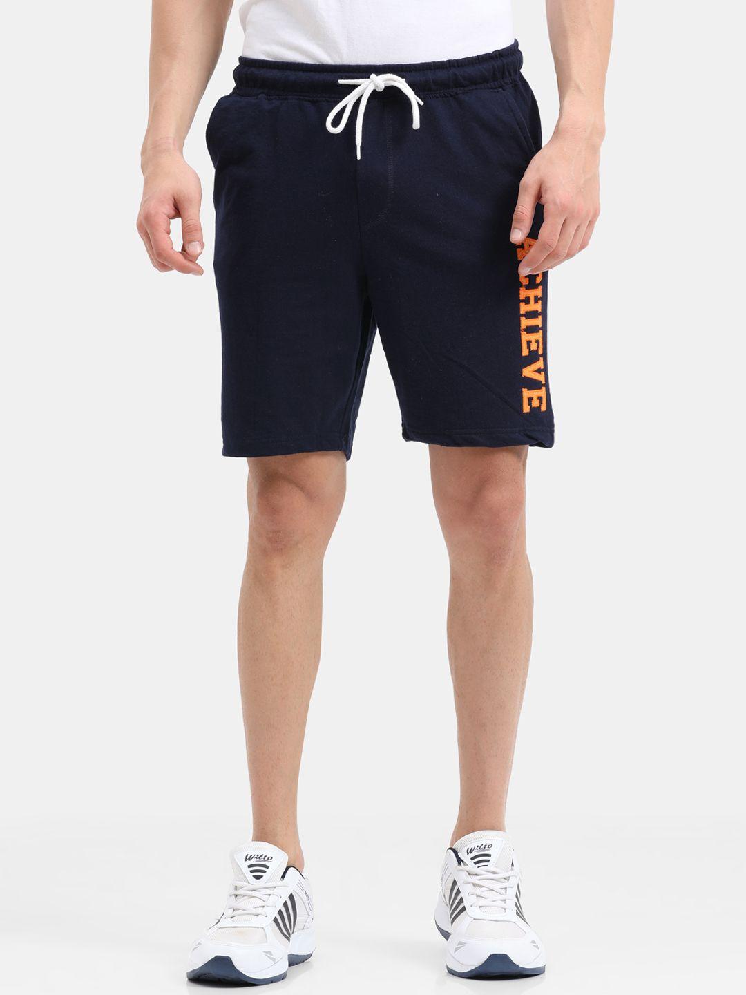 ardeur men navy blue training or gym sports shorts