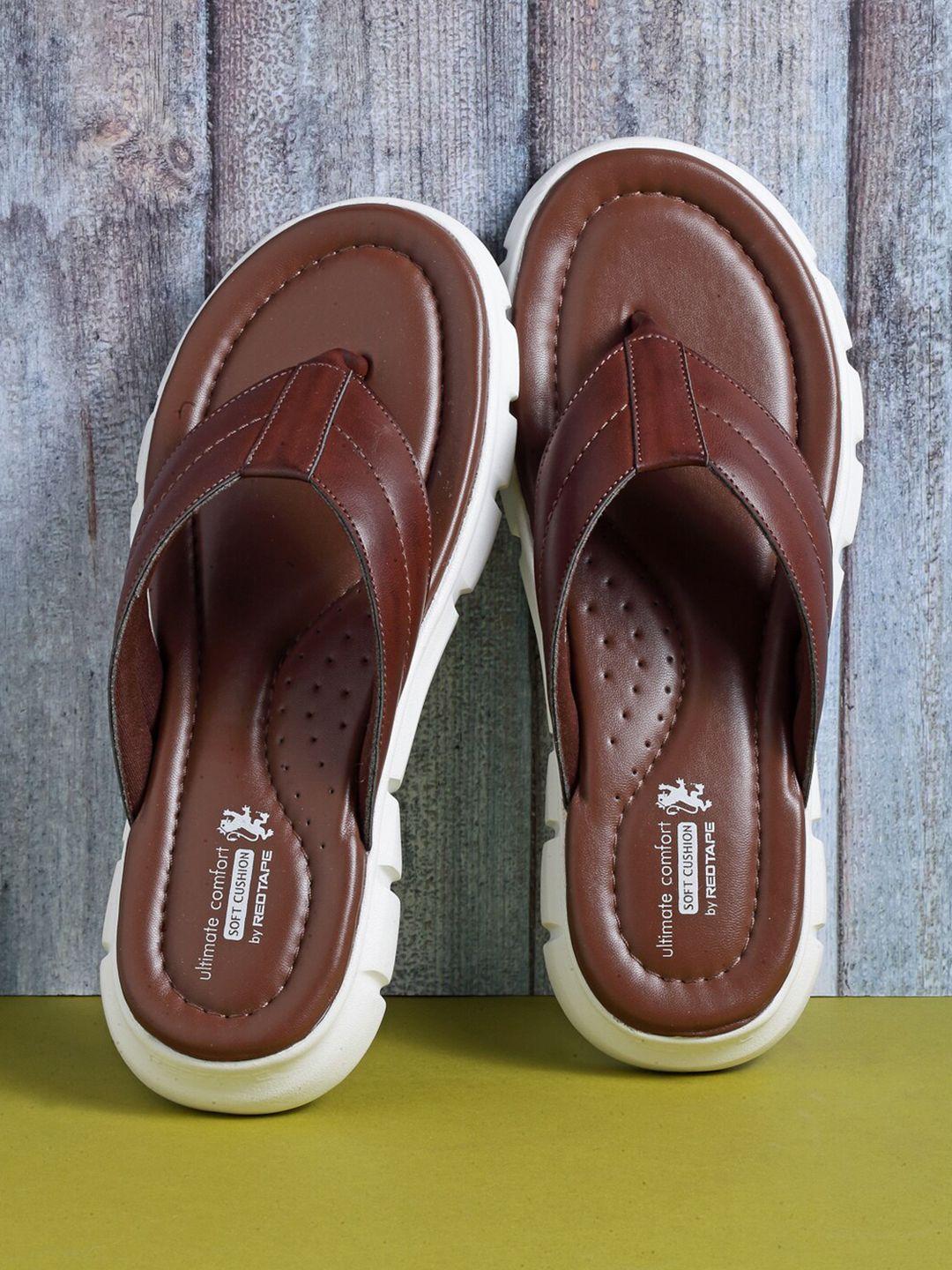 red tape men brown comfort sandals