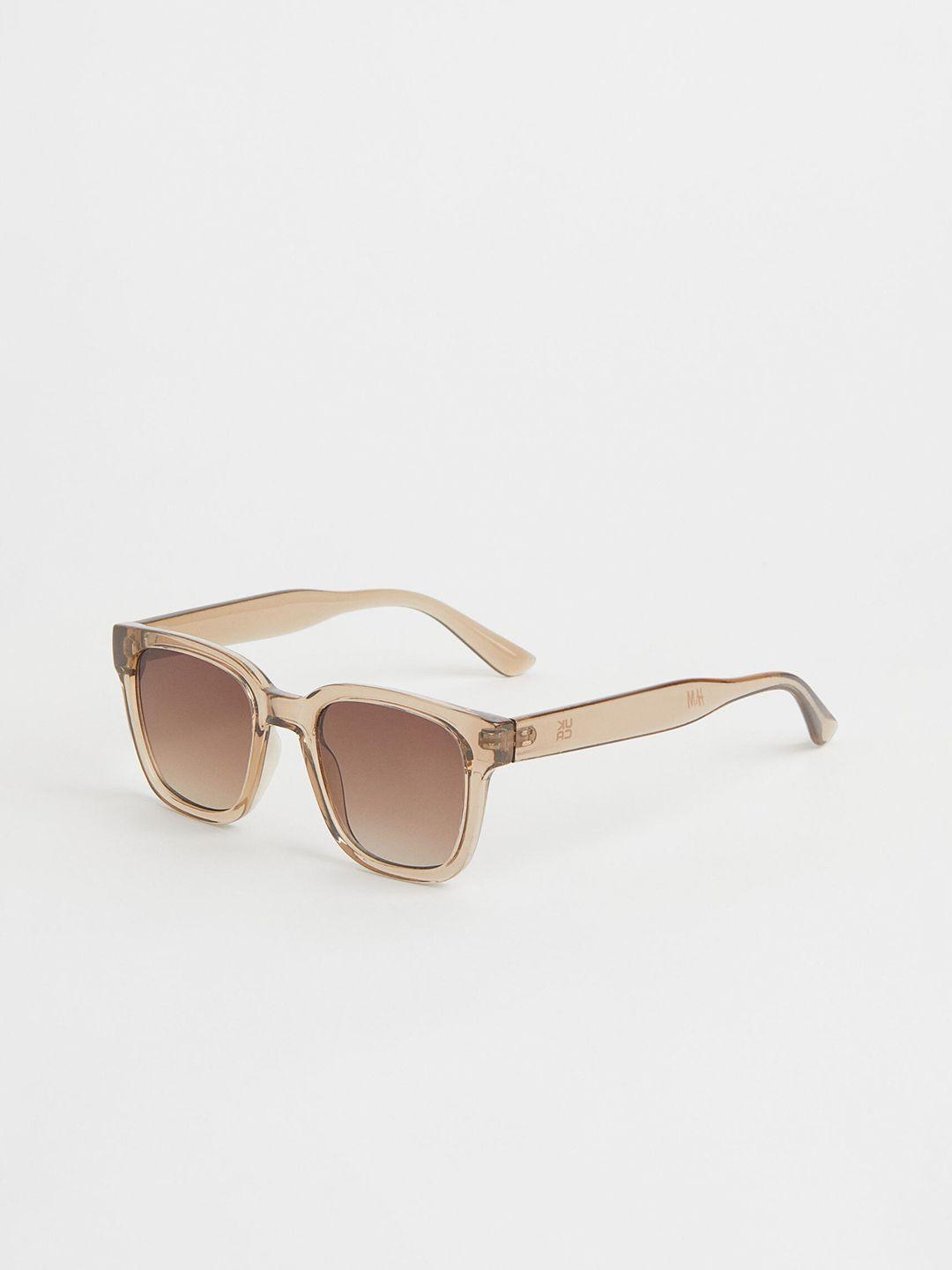 h&m beige sunglasses with uv protected lens