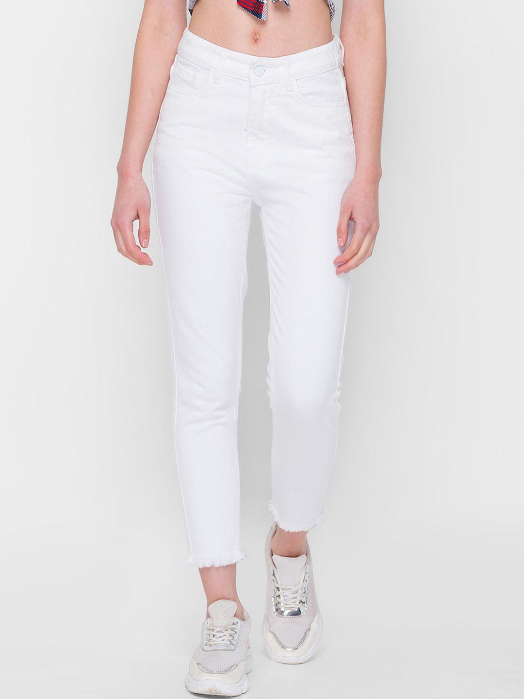 zola white slim fit jeans