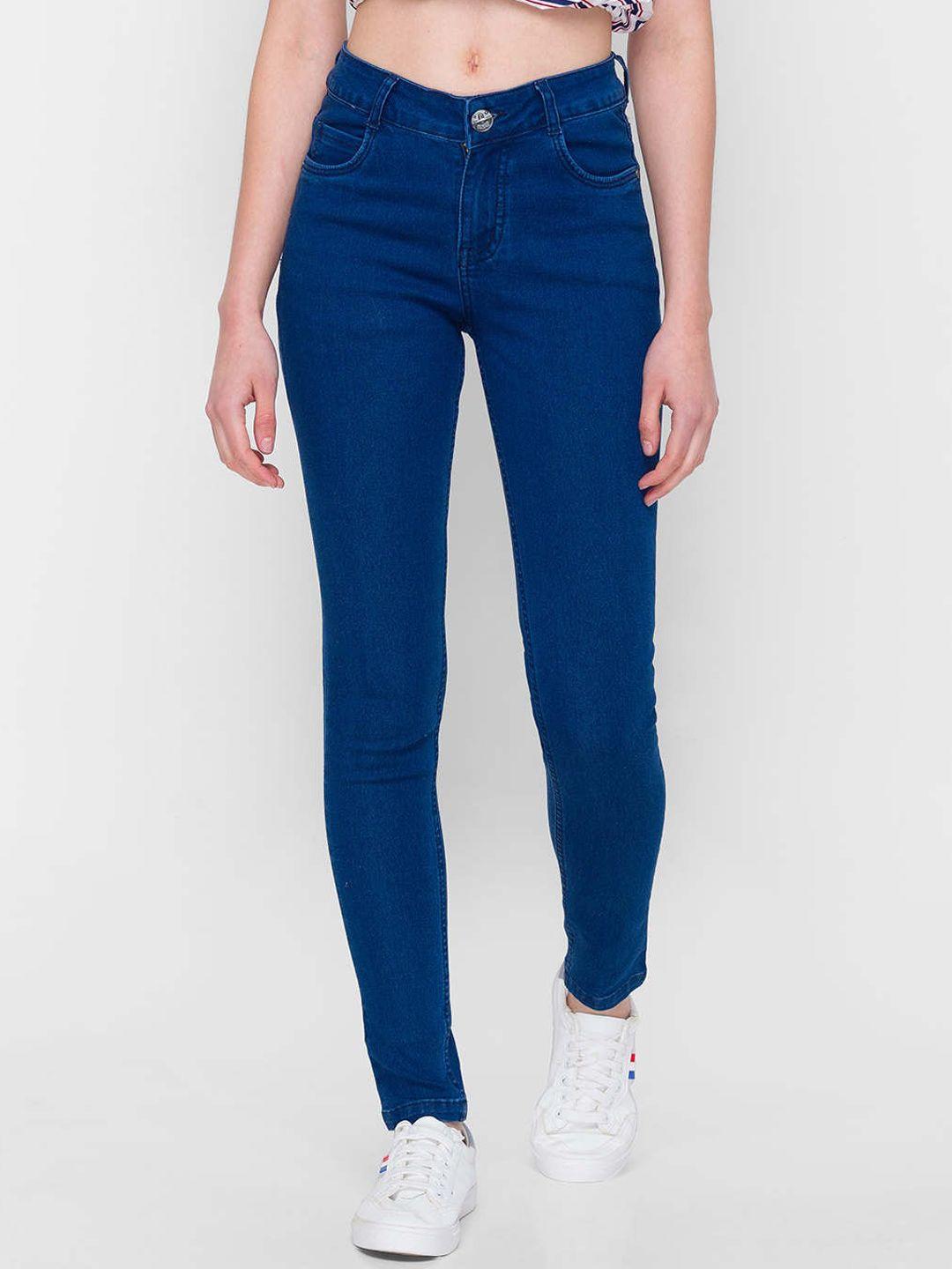 zola women blue skinny fit jeans