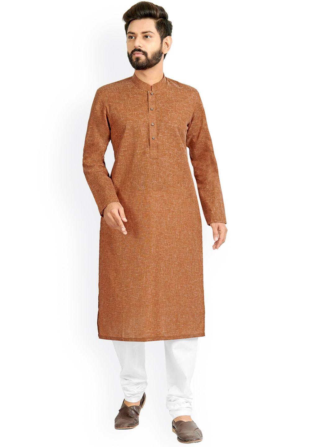 nimayaa men brown kurta with churidar