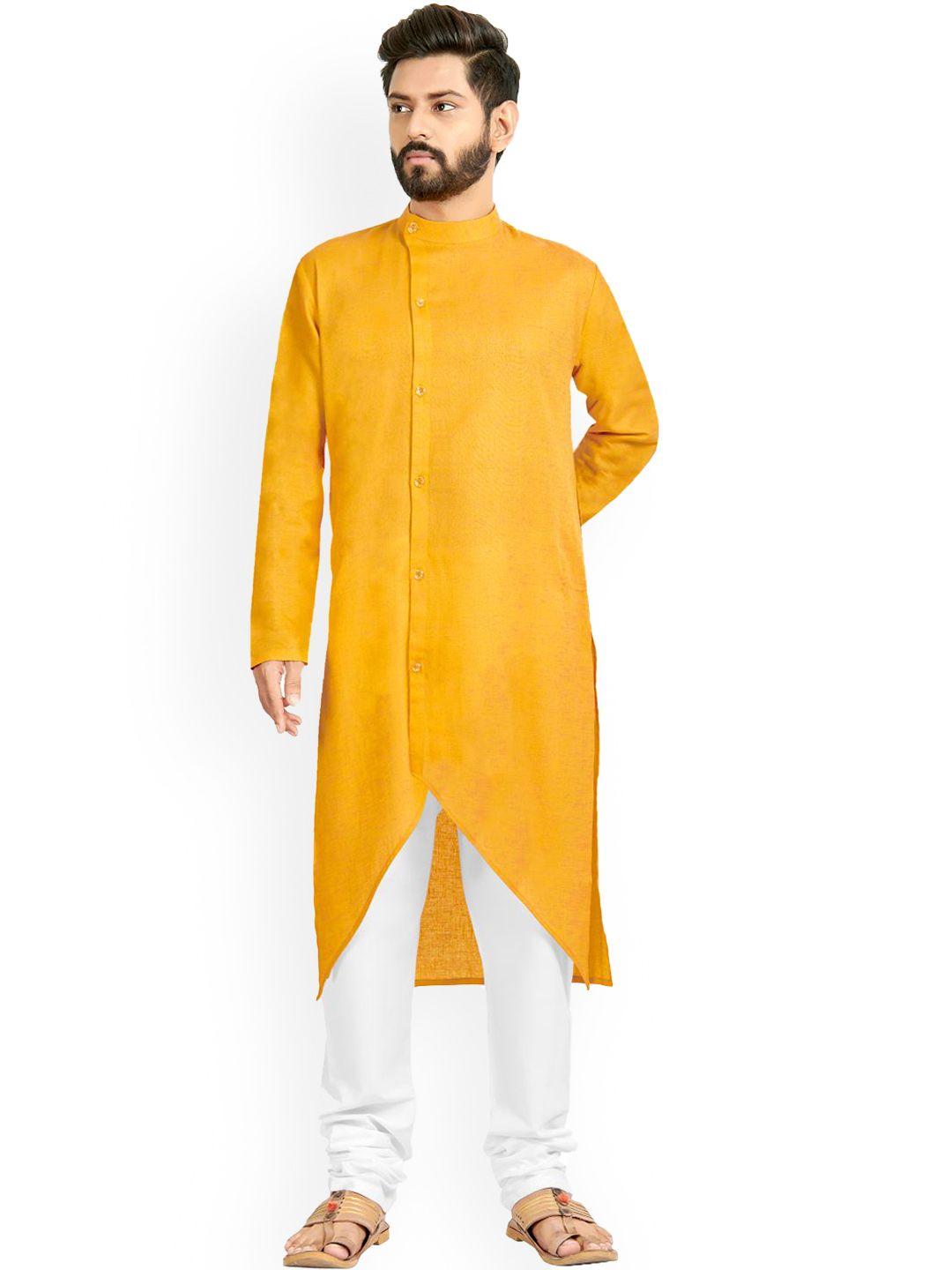 nimayaa mustard yellow kurta with churidar