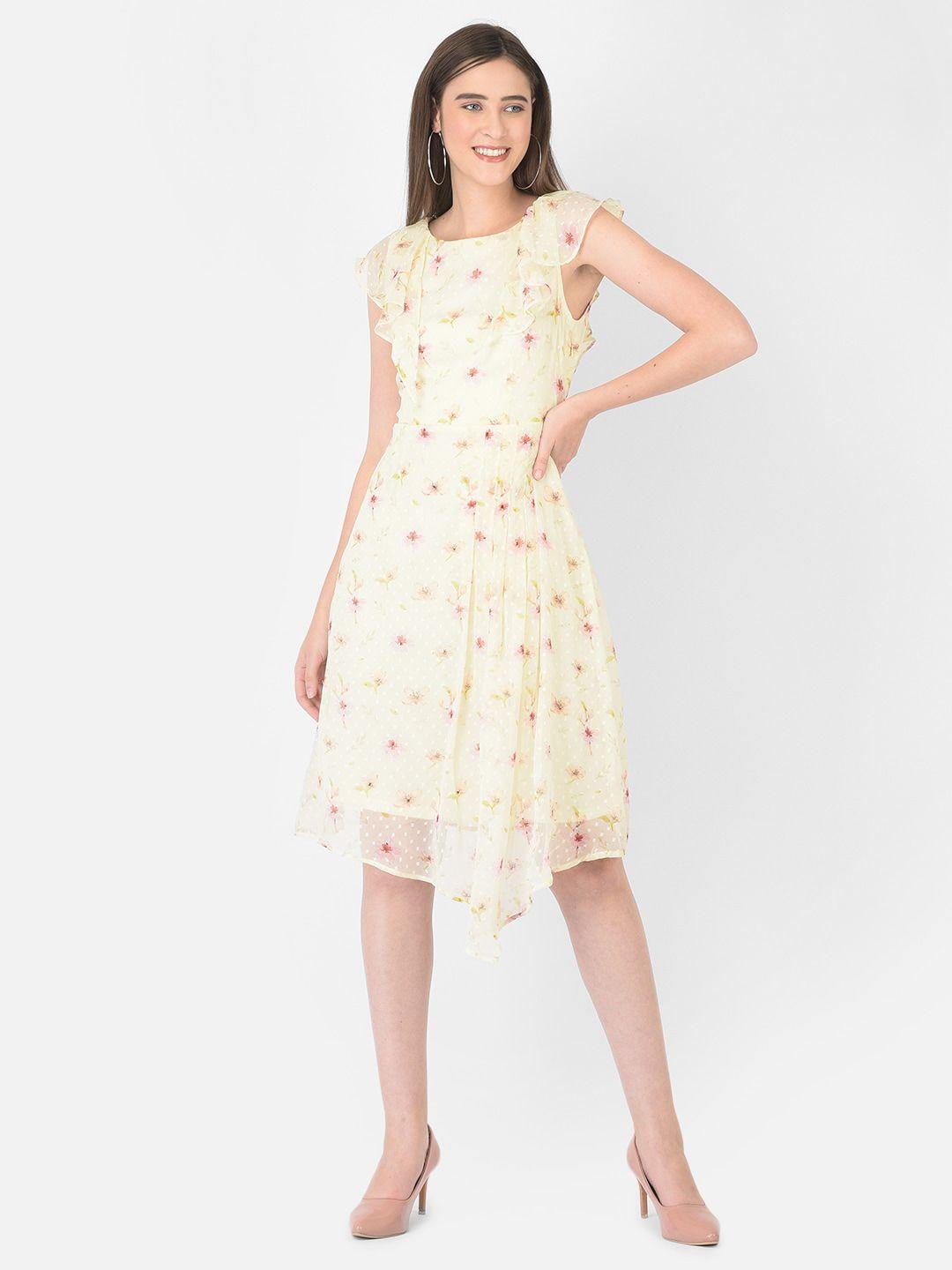 latin quarters women yellow floral dress