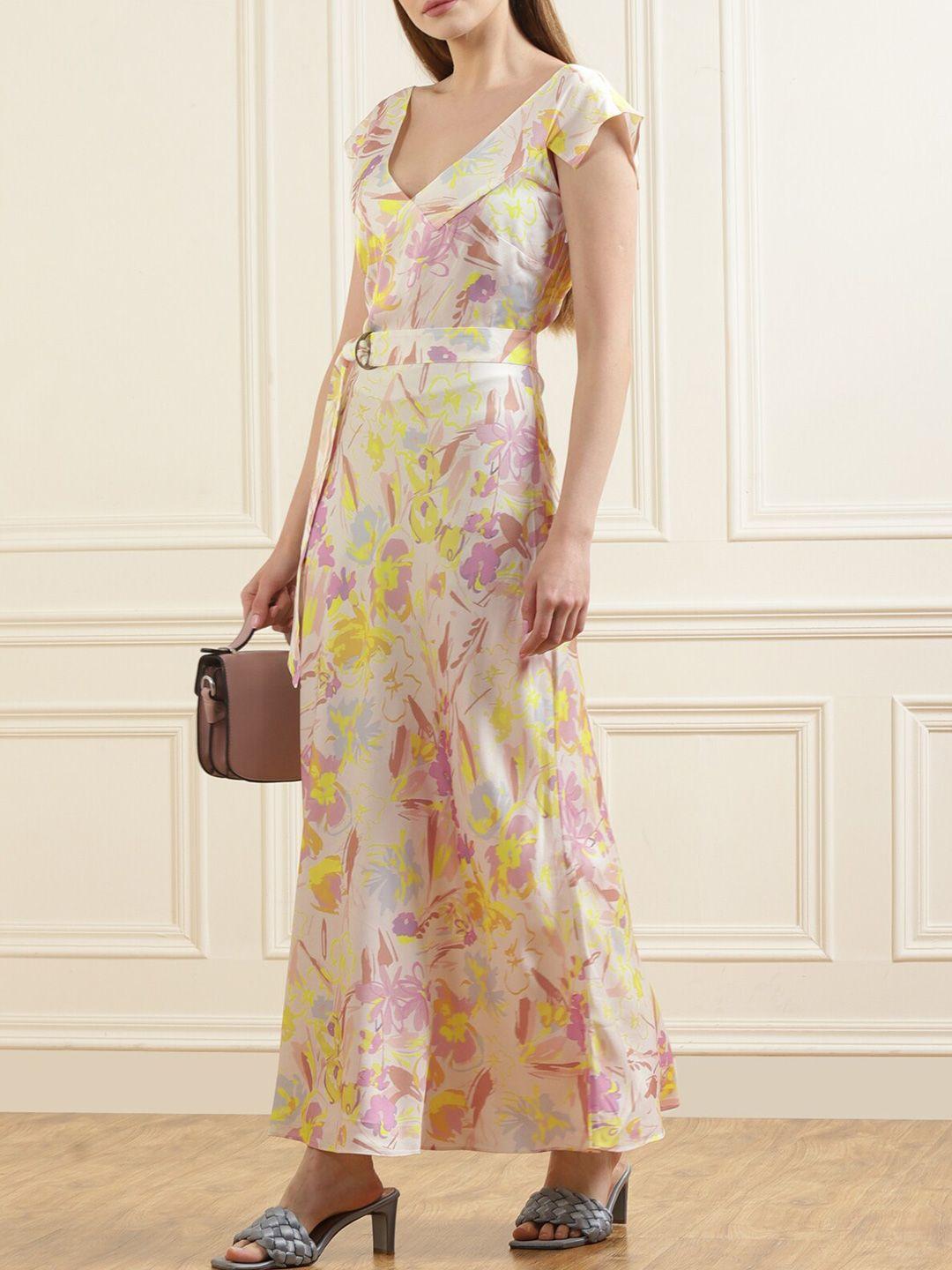 ted baker women white floral maxi dress