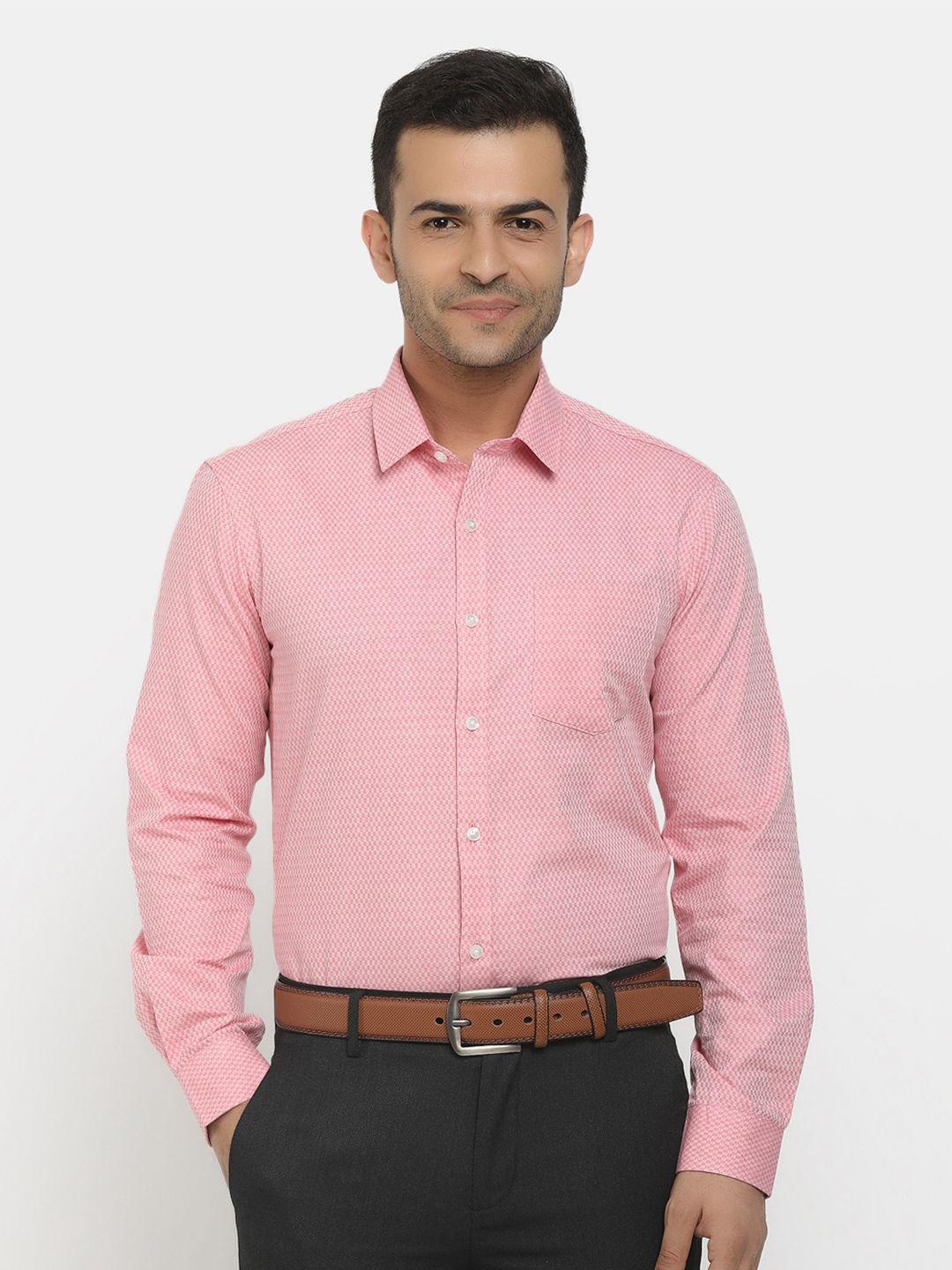 cherokee men pink standard formal shirt