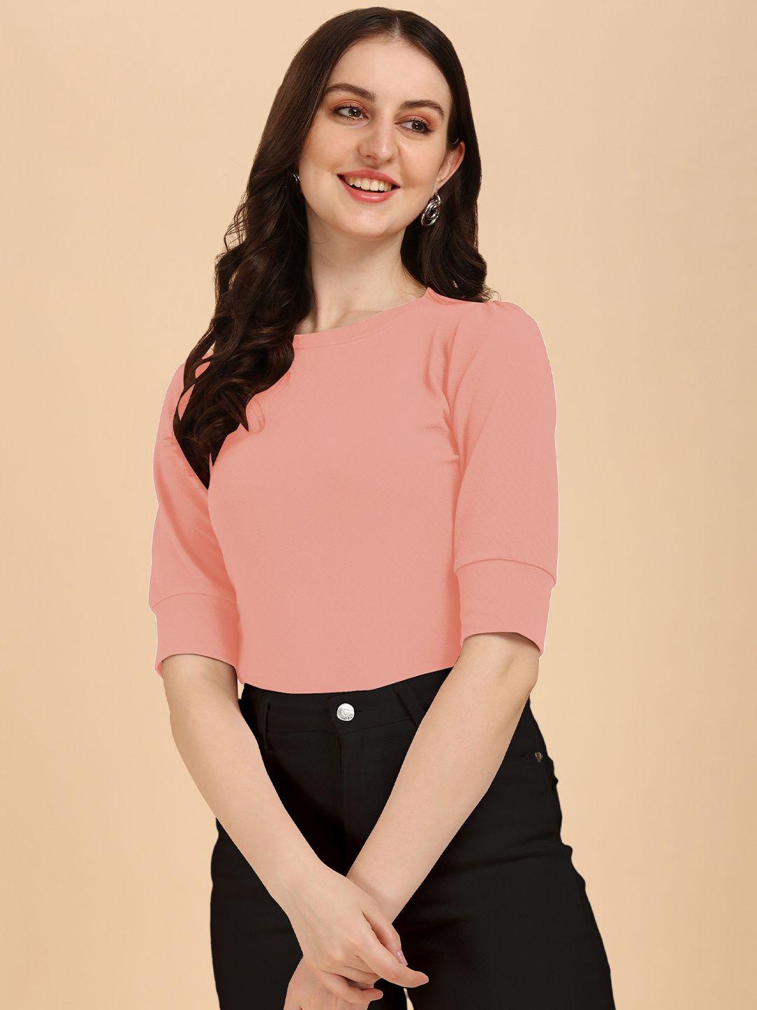 wedani women pink solid top