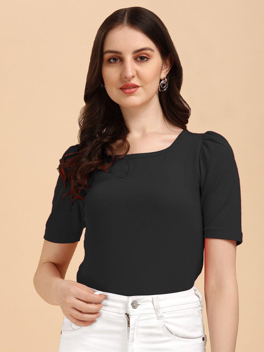 wedani women black solid top