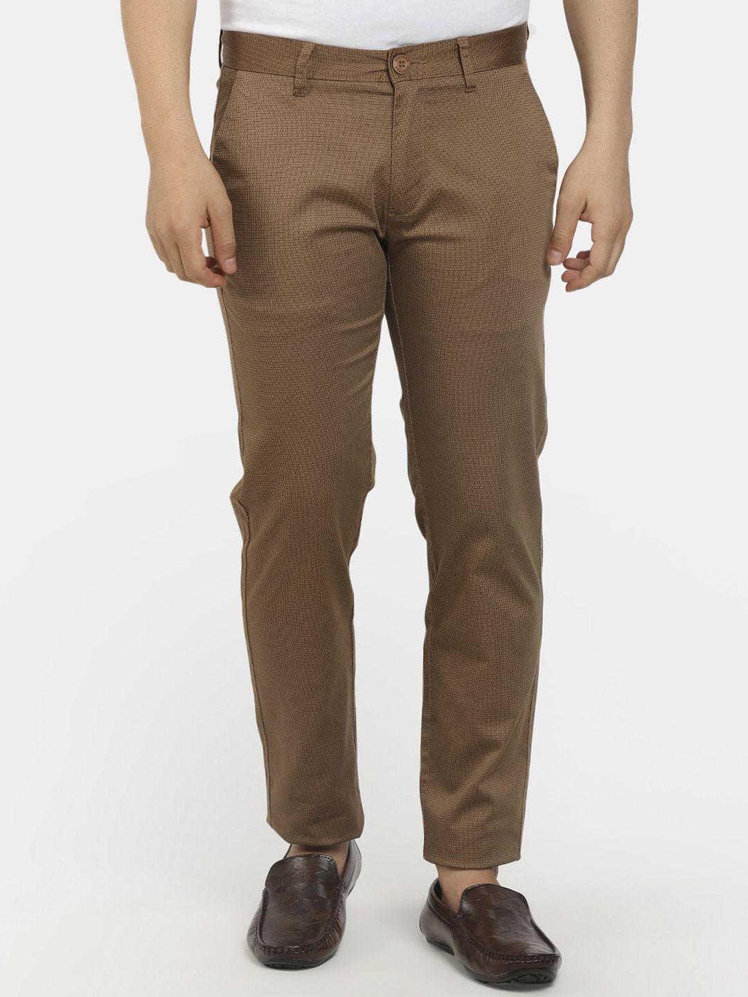 cherokee men khaki classic chinos trousers